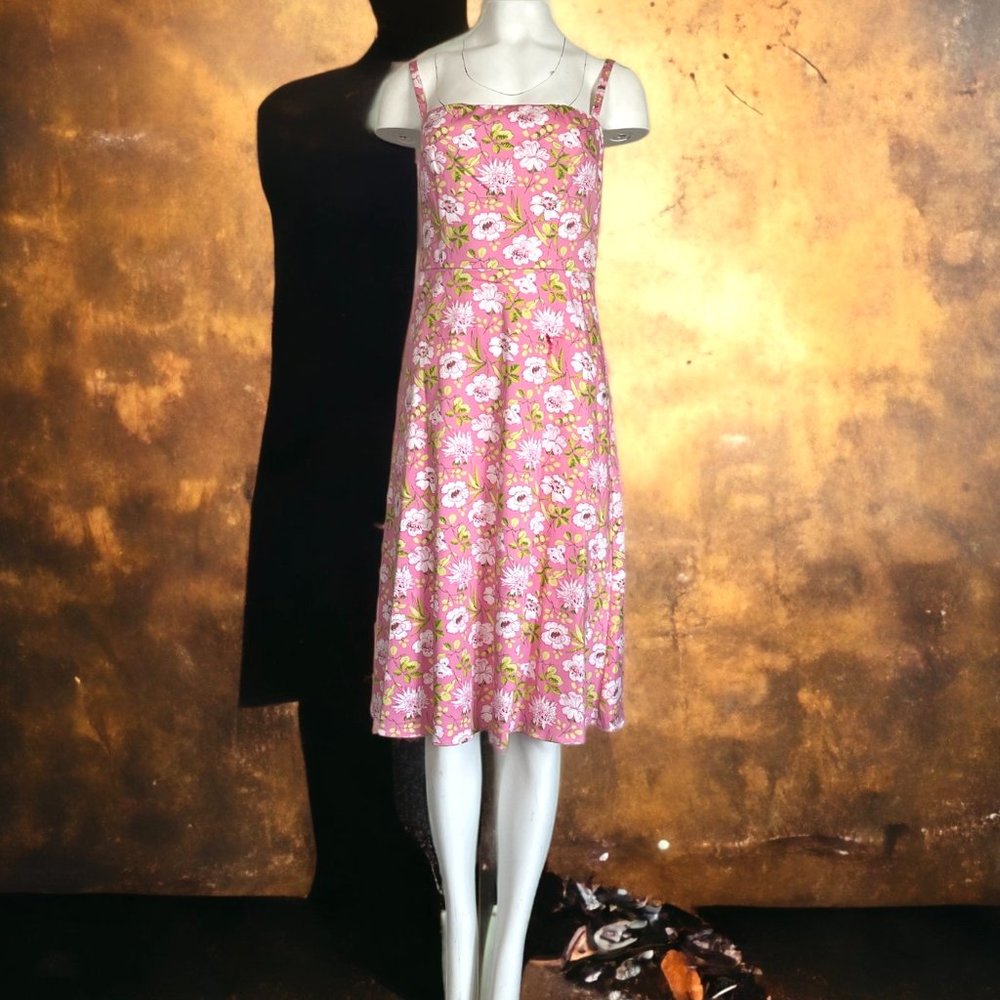 Lynn Lugo Women's Pink Spaghetti strap dress Zipper closure Made in USA